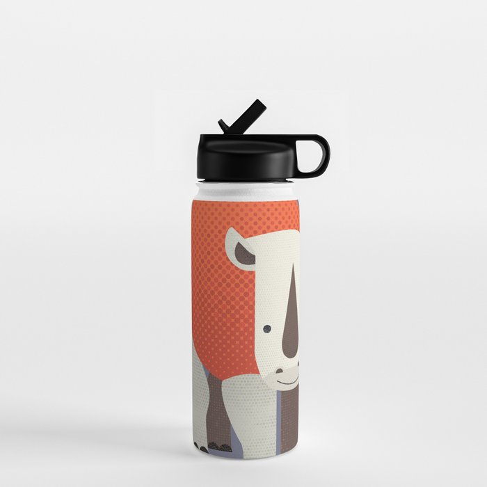 Whimsy Rhinoceros Water Bottle Gallery Image 1