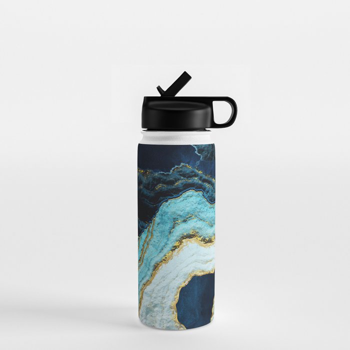 Aerial Ocean Abstract Water Bottle Gallery Image 1