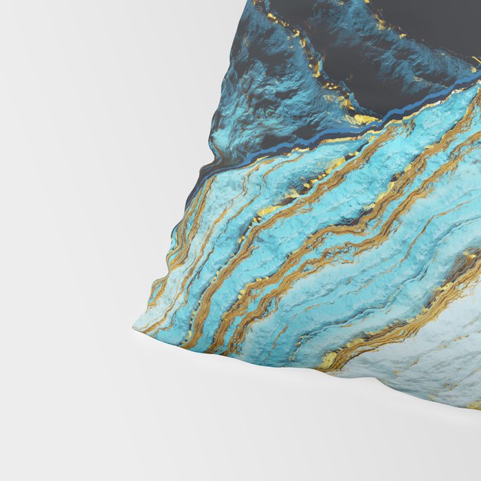 Aerial Ocean Abstract Pillow Sham Gallery Image 4