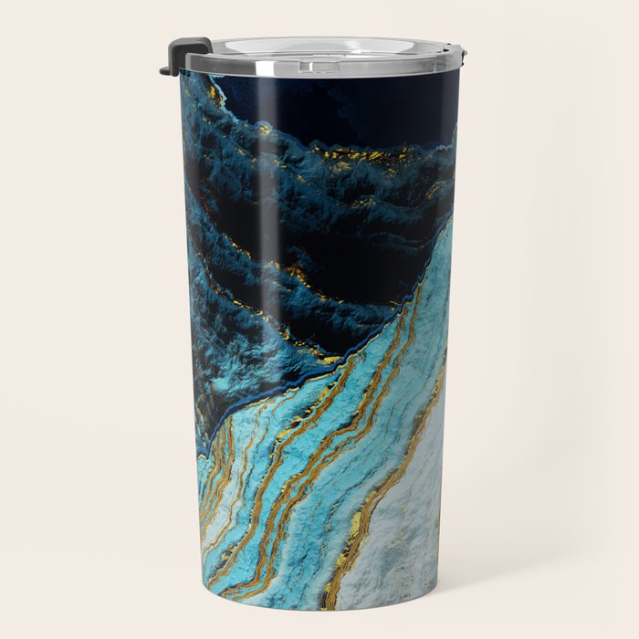 Aerial Ocean Abstract Travel Mug Gallery Image 3