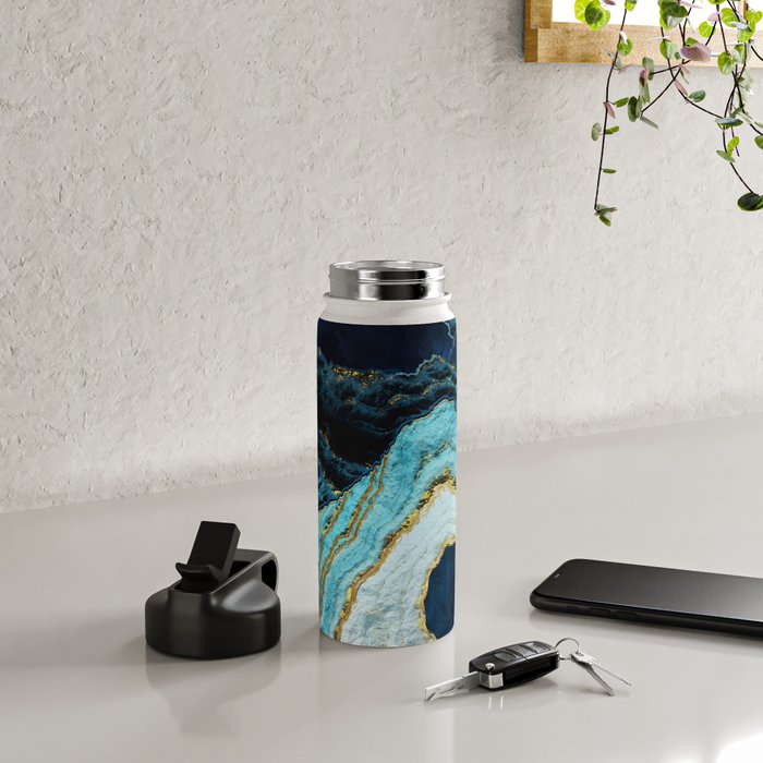 Aerial Ocean Abstract Water Bottle Gallery Image 4