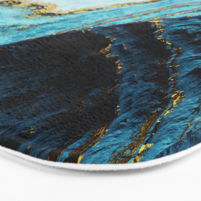 Aerial Ocean Abstract Bath Mat Gallery Image 3