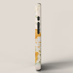 Yellow Florals with Painted Speckles on Cream iPhone Case Gallery Image 2