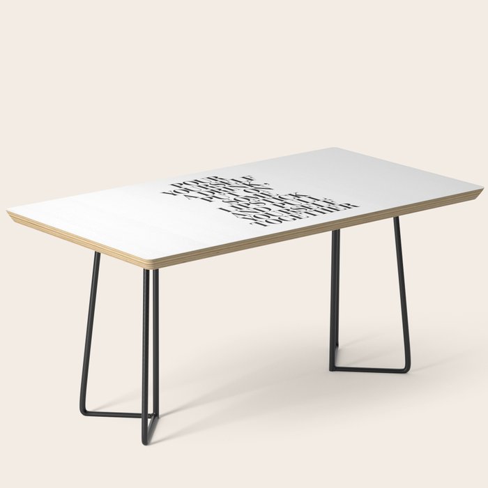 Pour Yourself a Drink, Put on Some Lipstick and Pull Yourself Together black-white home wall decor Coffee Table Gallery Image 1