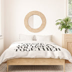 Pour Yourself a Drink, Put on Some Lipstick and Pull Yourself Together black-white home wall decor Duvet Cover Gallery Image 3