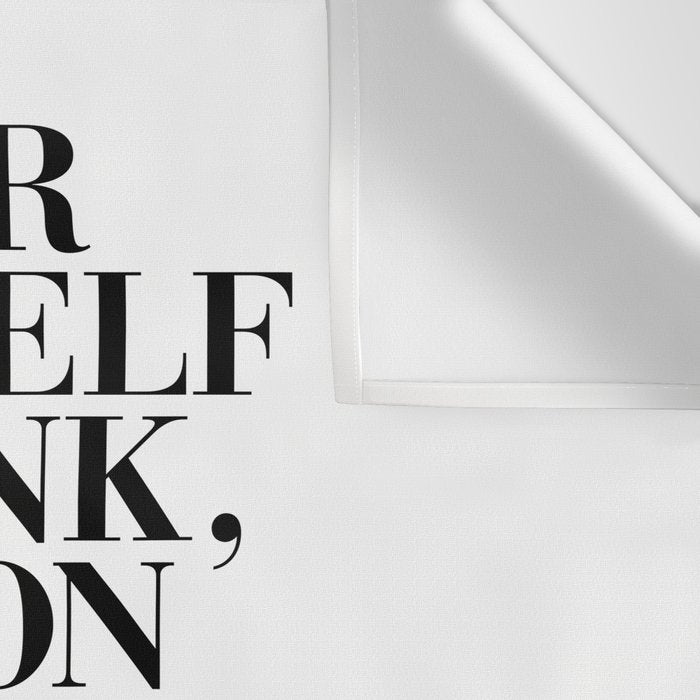 Pour Yourself a Drink, Put on Some Lipstick and Pull Yourself Together black-white home wall decor Wall Tapestry Gallery Image 3