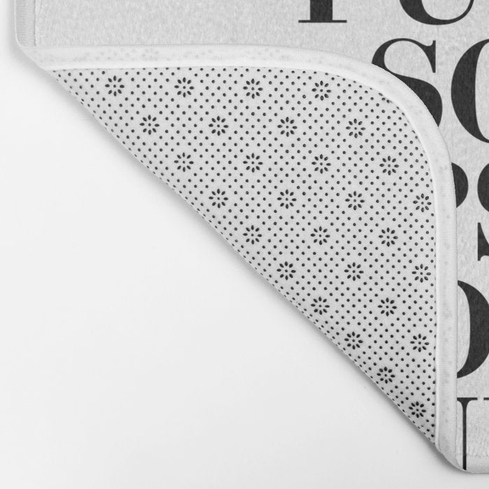 Pour Yourself a Drink, Put on Some Lipstick and Pull Yourself Together black-white home wall decor Bath Mat Gallery Image 2