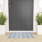 Vintage Bows VII Neutral Blue Welcome Mat Gallery Image 3