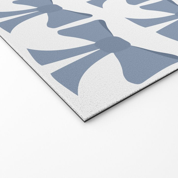 Vintage Bows VII Neutral Blue Welcome Mat Gallery Image 2