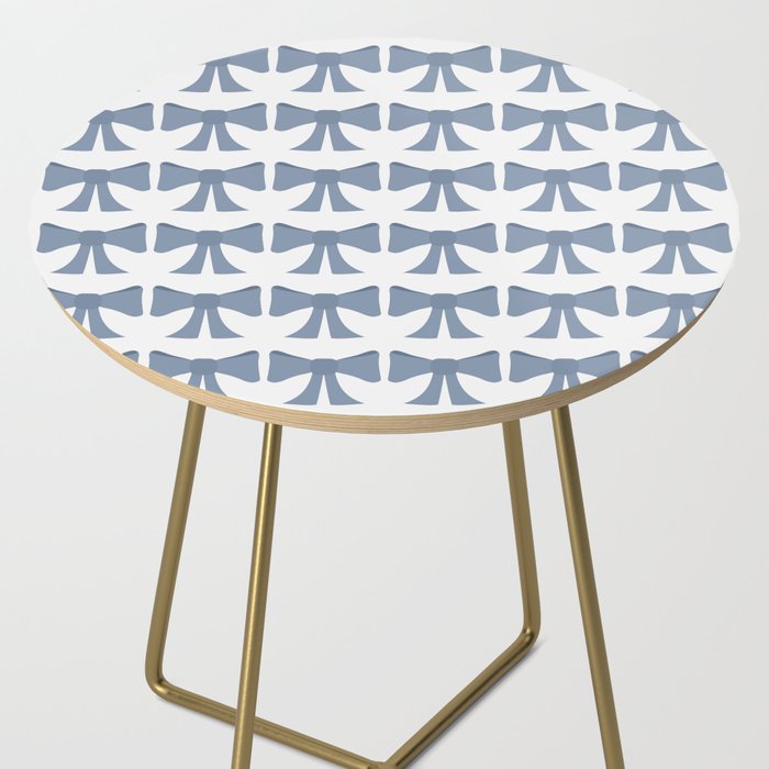 Vintage Bows VII Neutral Blue Side Table Gallery Image 2