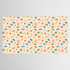 Abstract organic nature shape art pattern Tablecloth Gallery Image 2