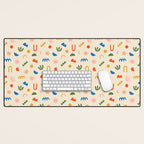 Abstract organic nature shape art pattern Desk Mat Gallery Image 1
