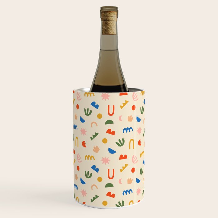 Abstract organic nature shape art pattern Wine Chiller Gallery Image 1