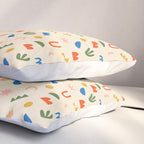 Abstract organic nature shape art pattern Pillow Sham Gallery Image 3