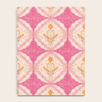 Delicate Floral Mandala Pattern in Pink and Peach Hues Notebook Gallery Image 4