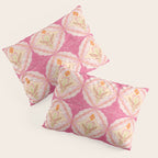 Delicate Floral Mandala Pattern in Pink and Peach Hues Pillow Sham Gallery Image 3