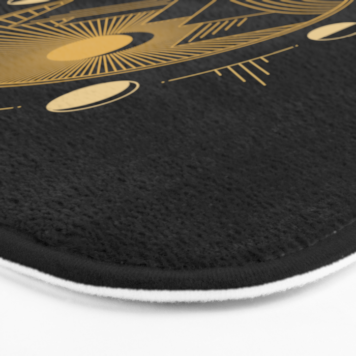 Lunar Phases With Mountains Bath Mat Gallery Image 3