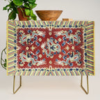 Antique Chinese Dragon Rug Print Credenza Gallery Image 1