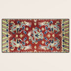 Antique Chinese Dragon Rug Print Desk Mat Gallery Image 3