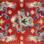 Antique Chinese Dragon Rug Print Coffee Mug Gallery Image 2