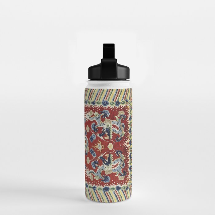 Antique Chinese Dragon Rug Print Water Bottle Gallery Image 2