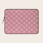 Bows & Ribbons Pattern LI 90s Bubblegum Pink Laptop Sleeve Gallery Image 1