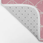 Bows & Ribbons Pattern LI 90s Bubblegum Pink Bath Mat Gallery Image 2