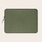 Lines III (Moss Green) Laptop Sleeve Gallery Image 1