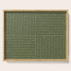 Lines III (Moss Green) Serving Tray Gallery Image 1