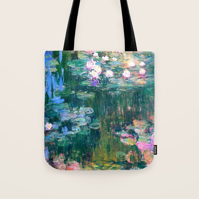 water lilies : Monet Tote Bag Gallery Image 1