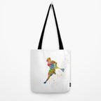 Lacrosse in watercolor Tote Bag Gallery Image 2