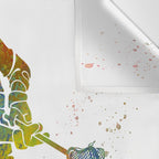 Lacrosse in watercolor Wall Tapestry Gallery Image 3
