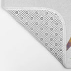 Lacrosse in watercolor Bath Mat Gallery Image 2