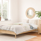 Lacrosse in watercolor Duvet Cover Gallery Image 2