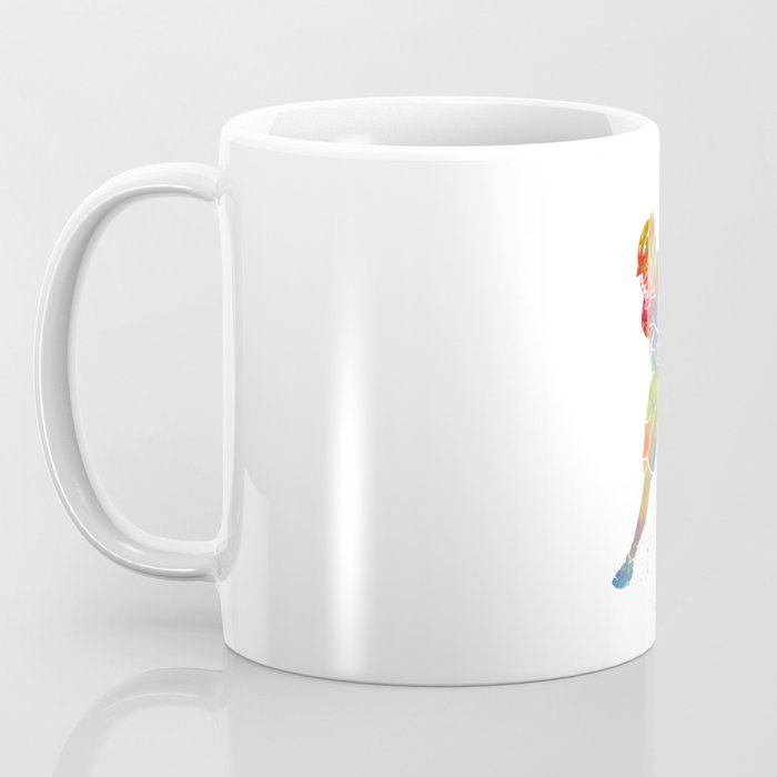 Lacrosse in watercolor Coffee Mug Gallery Image 3