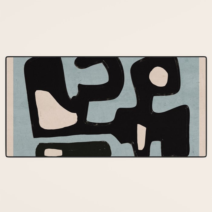 Modern Abstract Minimal Shapes 114 Desk Mat Gallery Image 3