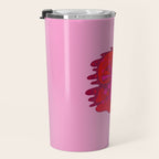 Pink Mushrooms Travel Mug Gallery Image 3