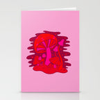 Pink Mushrooms Stationery Card Gallery Image 2