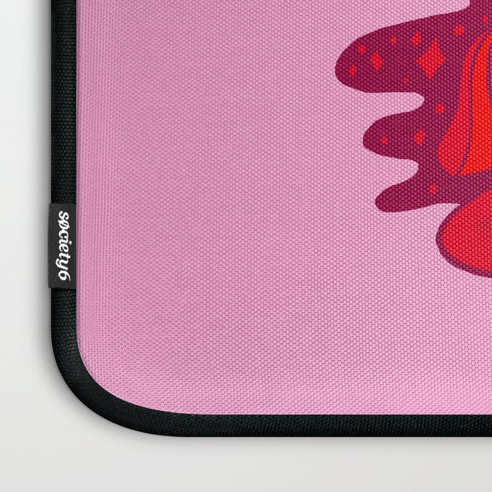 Pink Mushrooms Laptop Sleeve Gallery Image 3
