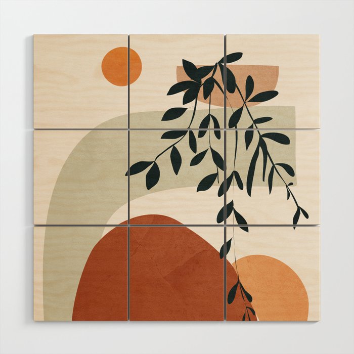 Soft Shapes I Wood Wall Art Gallery Image 1