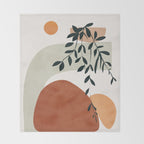 Soft Shapes I Throw Blanket Gallery Image 2