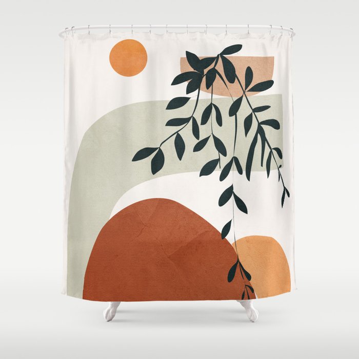 Soft Shapes I Shower Curtain Gallery Image 1