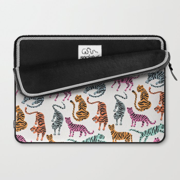 Tiger Collection - Pink & Blue Palette Laptop Sleeve Gallery Image 2
