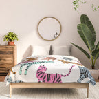 Tiger Collection - Pink & Blue Palette Comforter Gallery Image 3