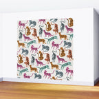 Tiger Collection - Pink & Blue Palette Wall Mural Gallery Image 2