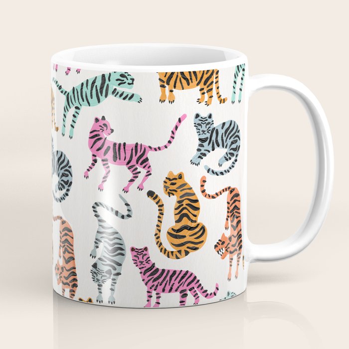 Tiger Collection - Pink & Blue Palette Coffee Mug Gallery Image 1