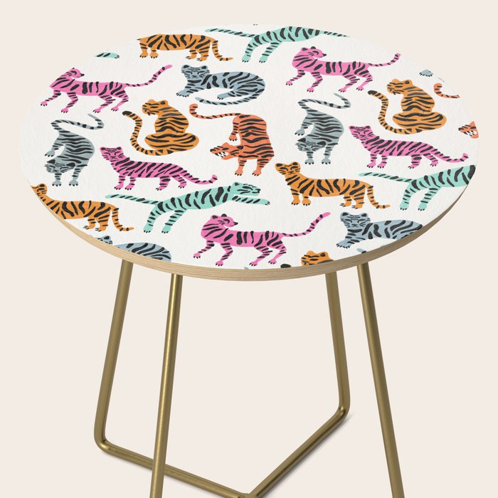 Tiger Collection - Pink & Blue Palette Side Table Gallery Image 2