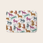 Tiger Collection - Pink & Blue Palette Bath Mat Gallery Image 1