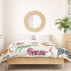 Tiger Collection - Pink & Blue Palette Duvet Cover Gallery Image 3