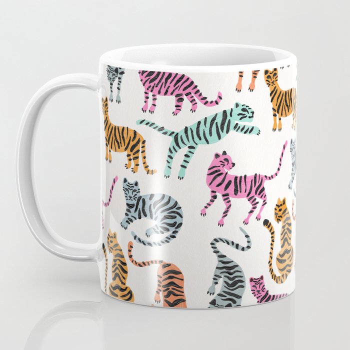Tiger Collection - Pink & Blue Palette Coffee Mug Gallery Image 3